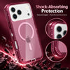 Magnetic Transparent Phone Case for Iphone 18 Pro Max/18 Pro 17 16 15 14,Compatible with Magsafe, 3-Layer Durable Dual Layer Transparent Magnetic Phone Cases, Heavy Duty Shockproof and Anti-Drop Protective Cover