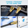 2-Pack Multiple Ports USB C/USB a Fast Charger Adapter with 4-In-1 USB C Cable 5FT Fast Charging Cord, Compatible with Iphone17/16/15/14/13/12/Pro Max Ipad Samsung Cellphone