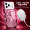 Magnetic Transparent Phone Case for Iphone 18 Pro Max/18 Pro 17 16 15 14,Compatible with Magsafe, 3-Layer Durable Dual Layer Transparent Magnetic Phone Cases, Heavy Duty Shockproof and Anti-Drop Protective Cover